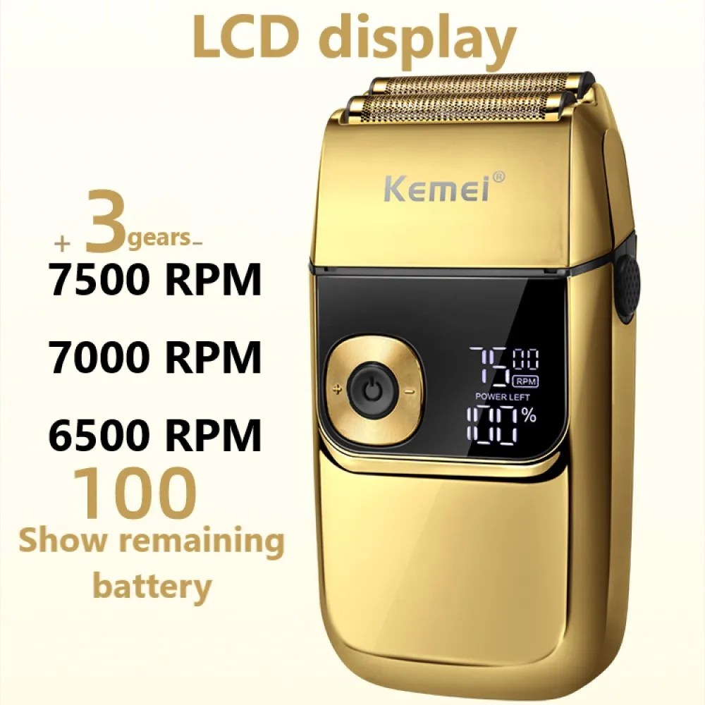 Kemei 2028 Original barber professional beard hair shaver for electric shaver rechargeable electric razor balds shaving machine