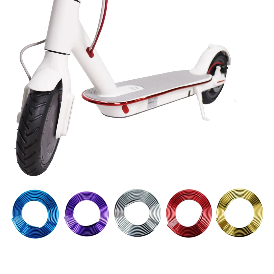 For Xiaomi Mijia M365 Pro Scooter Elétrico Faixa Lateral Para Para-choque De Patinete, Faixa Protetora Corpo Peças Decorativas