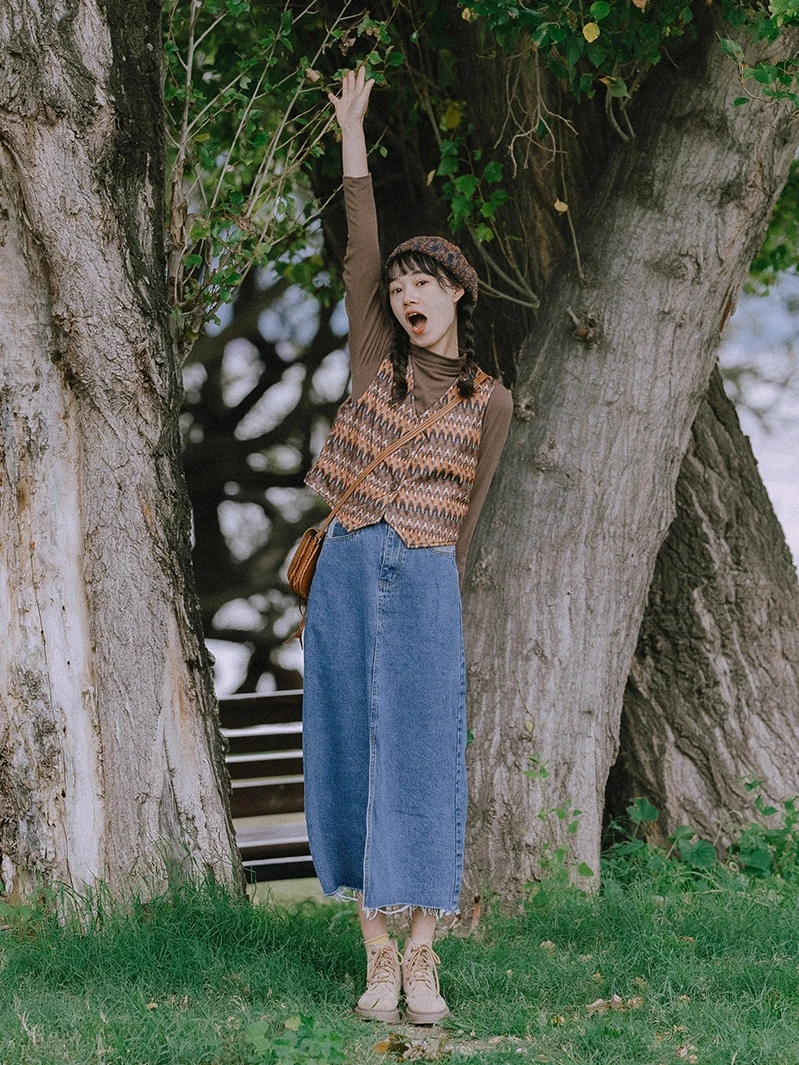 الخريف الشتاء المرأة سترة جلد الغزال ort على الوجهين يمكن ارتداؤها الرجعية طبقات أعلى تخفيف Sle V-Ne الوطنية Sle