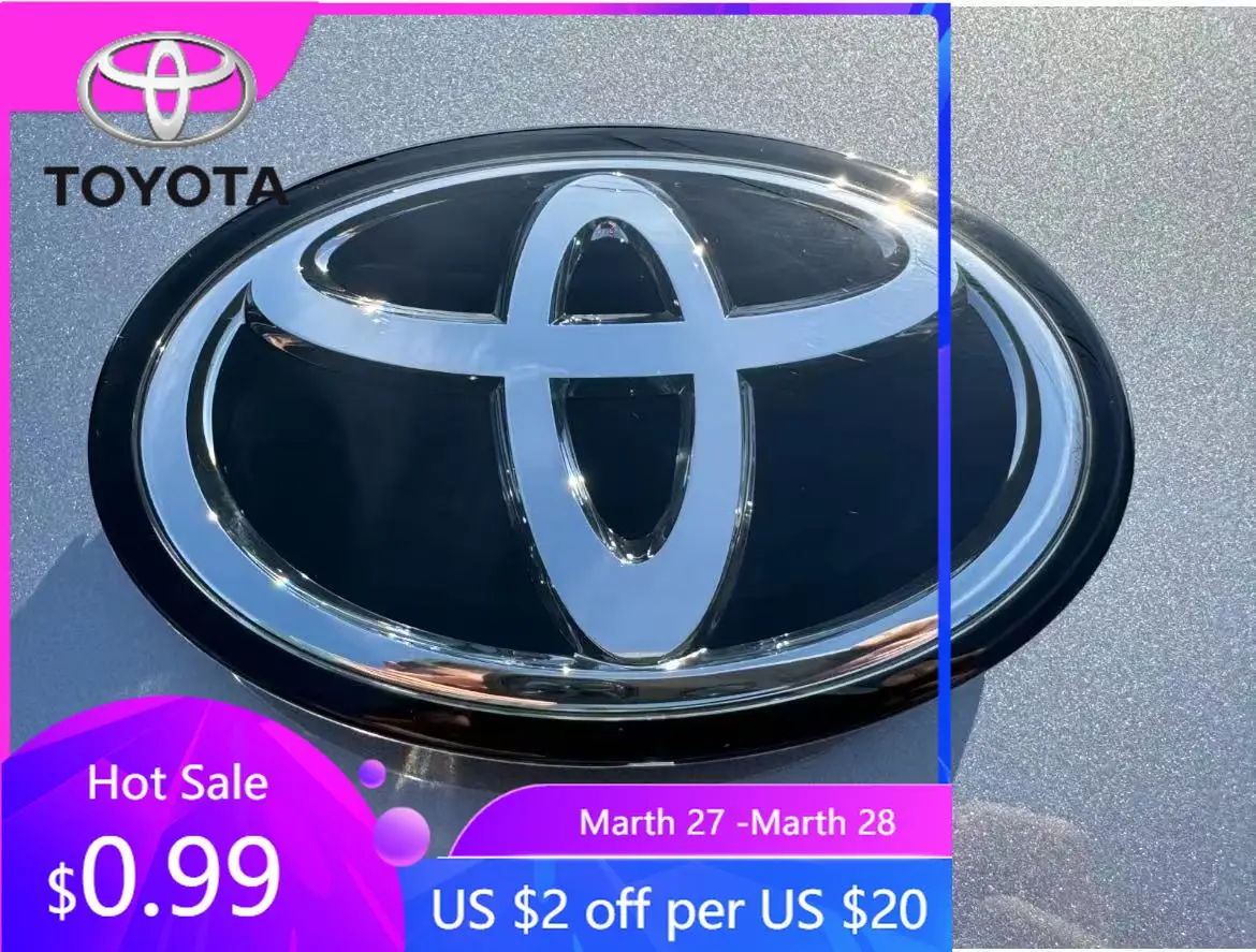 

Горячая новинка 2026: Акриловые эмблемы для Toyota Corolla 2019-2021, аналог оригинальных, 140x96 мм, подходят для 90975-02136 и 90975-02124
