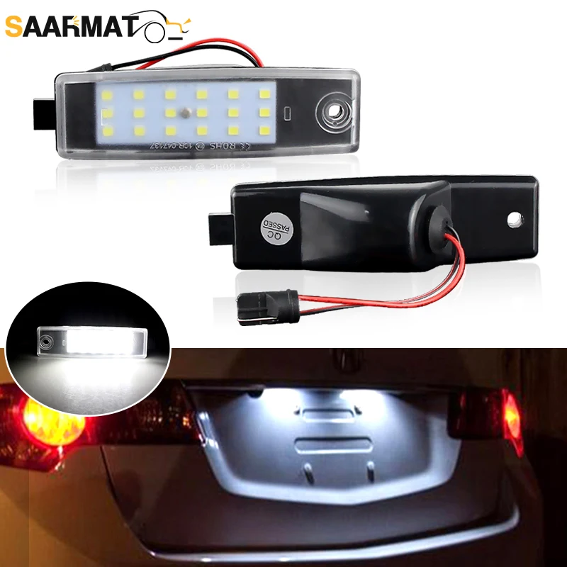 

2 шт. Canbus светодиодный светильник номерного знака для TOYOTA Harrier 1998 ~ 2003 акцентный задний номер автомобиля задний фонарь лампы без ошибок