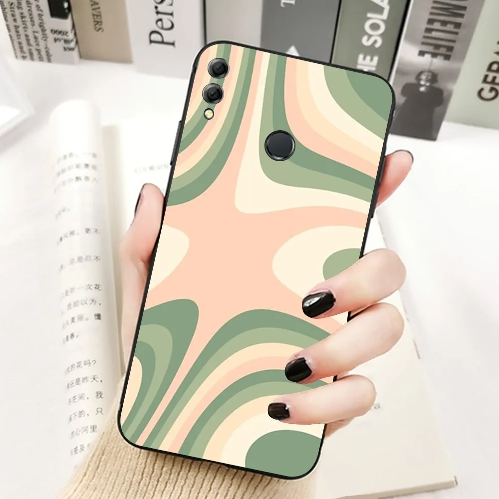 Abstract liquid Swirl Phone Case For Huawei Honor 10 lite 9 20 7A 9X 30 50 60 70 pro plus Soft Silicone Cover