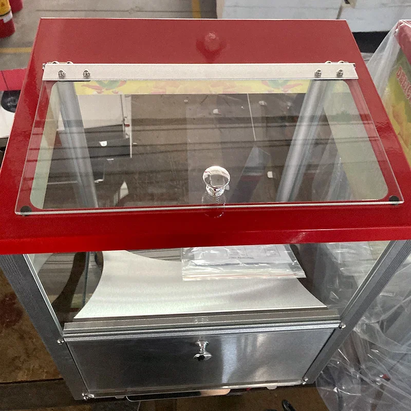 30L PW01 Potato Chip and Corn Chip Warmer, Commercial Countertop French Fry Warmer, Glass Food Display Case