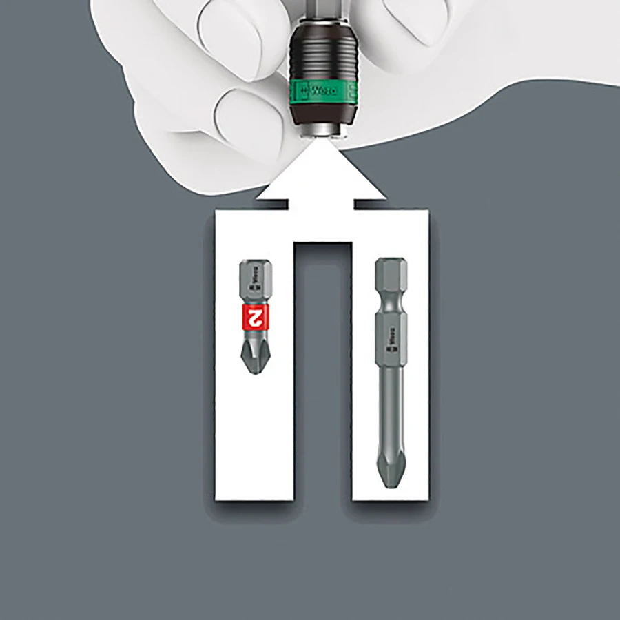 WERA 05051493001 Ratchet Screwdriver with Quick-release Chuck 1/4\