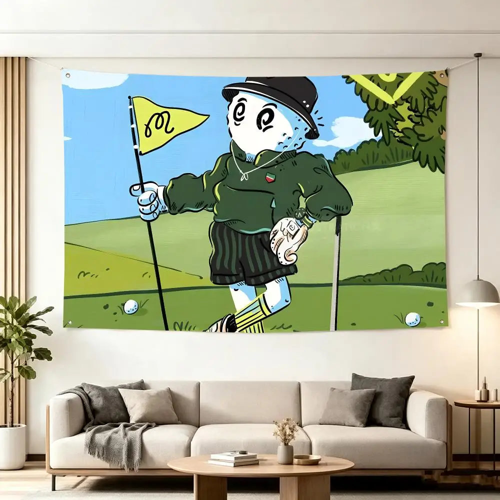 Modische Golf-Malbon COOL-Flaggen für Wohnzimmer, Zuhause, Studentenwohnheim, Wanddekoration, Outdoor-Camping, Party-Banner, Geschenke – Detail 7