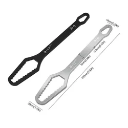 1pc Universal Double Ended Wrench, Self-Tightening 3-17mm Screw Nuts Repair Wrench, Double-Headed Ratchet Spanner, Adjustable