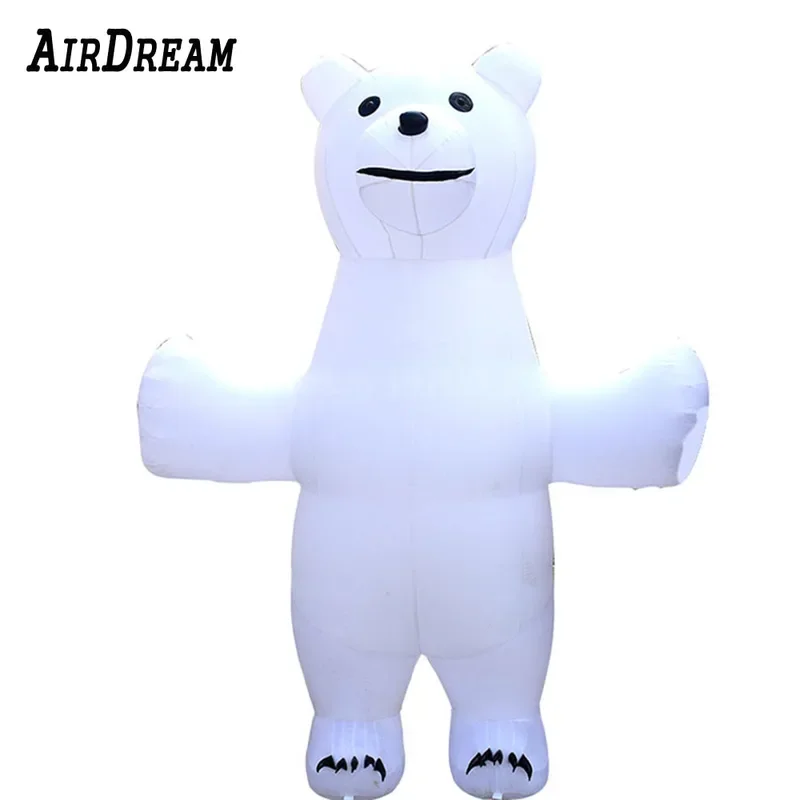 Manufacturers sell cute inflatable panda inflatable white bear toys used in outdoor animal propaganda for advertising