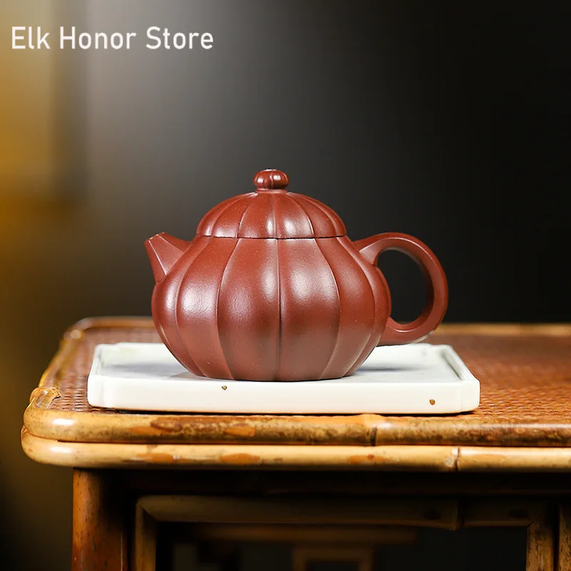 260ml Chinese Yixing Teapot Purple Clay Filter Wendan Teapots Beauty Kettle Raw Ore Dicaoqing Clay Handmade Tea Set Authentic