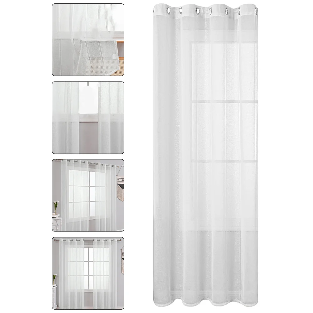

Ready-Made Curtains Short Window Curtain For Bedroom Bathroom Decorative Window Cover Easy Installation Energy Saving