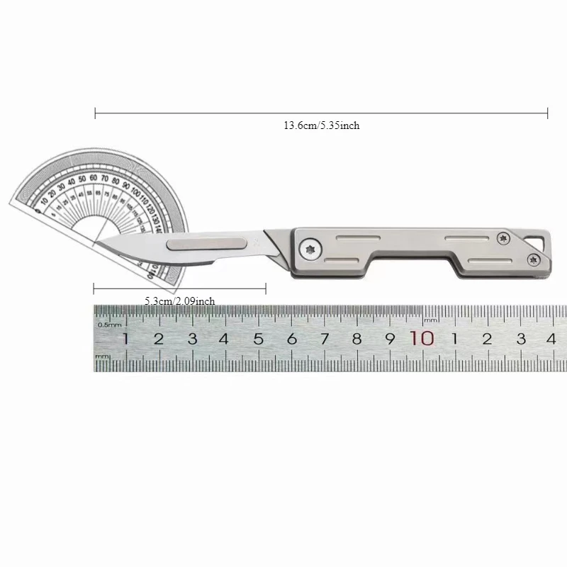2025 جديد أداء صغير للطي تكلفة الآلات مشرط سكين للفرد EDC في الهواء الطلق بقاء تفريغ سكين جيب