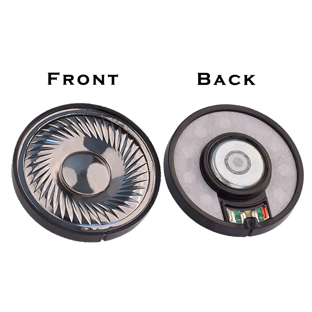 ชุดหูฟัง QIGOM รุ่น 50E13 1 คู่, 50 มม. 32 โอห์ม 115 เดซิเบล, ฟิล์มไทเทเนียม, ความละเอียดสูง, ชุดหูฟังสำหรับประกอบเองสำหรับหูฟังมอนิเตอร์