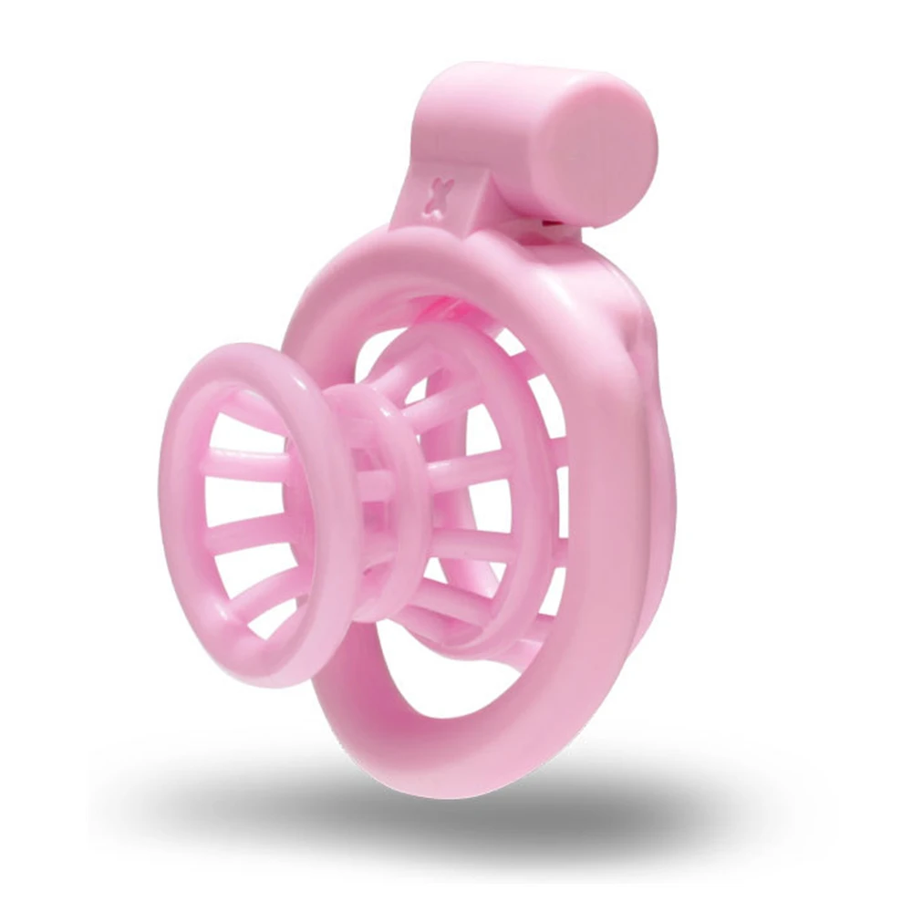 BDSM Inverted Chastity Cage Device for Man Sissy Anti-Cheating Cock Lock with 4 Penis Rings Adult Toys Games Erotic Sex Products