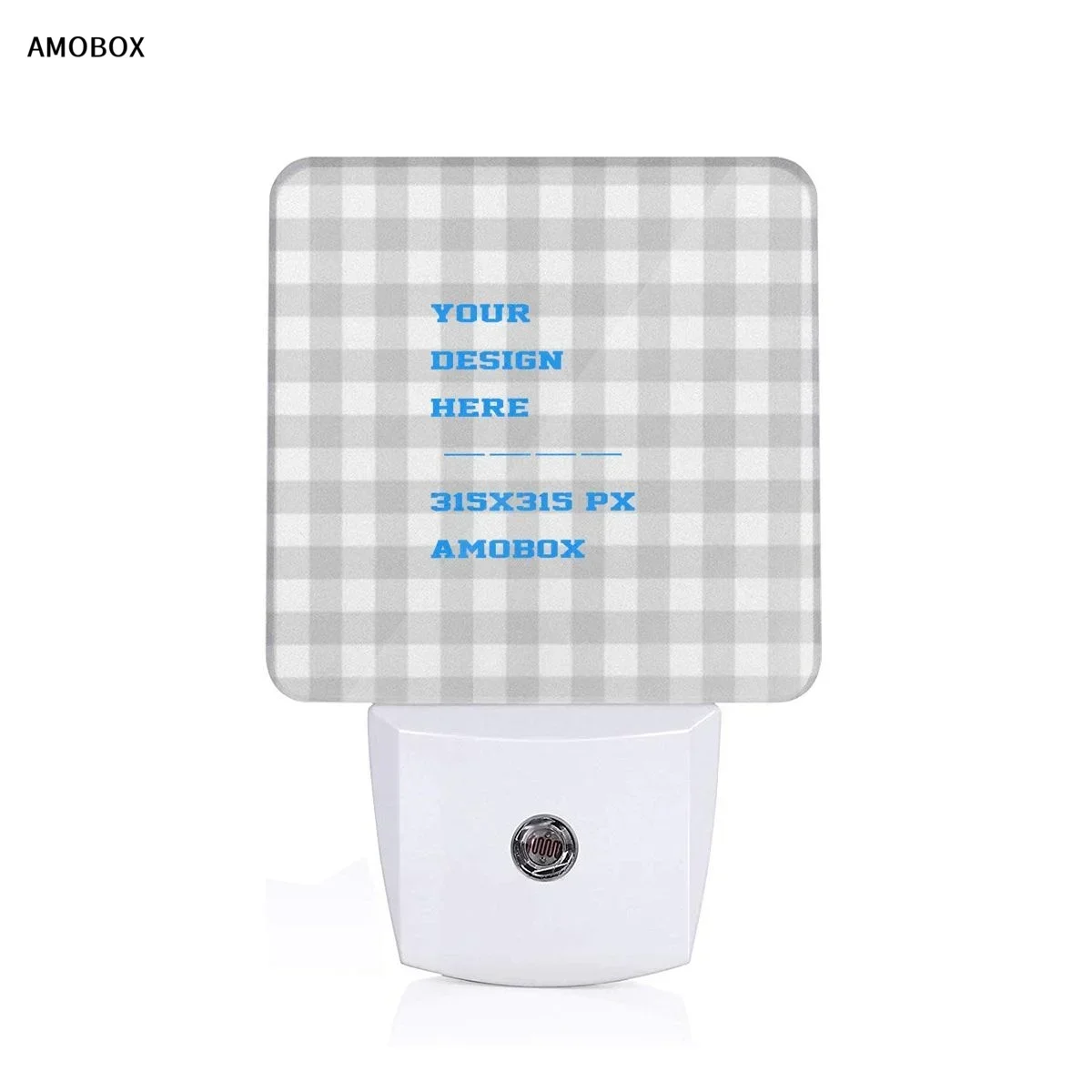 

AMOBOX-Custom Plug in Night Light with Dusk to Dawn Sensor for Kids Bedroom, Nursery, Hallway, Stairway,Bedroom, Bathroom