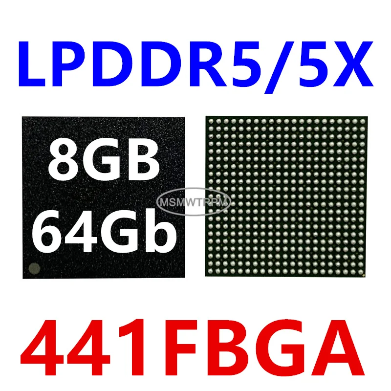 MT62F1G64D8EK-031 FAAT:B D8CDF MT62F1G64D8EK-031 WT ES:B Z8BFM LPDDR5/5X 8GB 6400Mbps 441FBGA 64Gb شريحة ذاكرة IC متكاملة