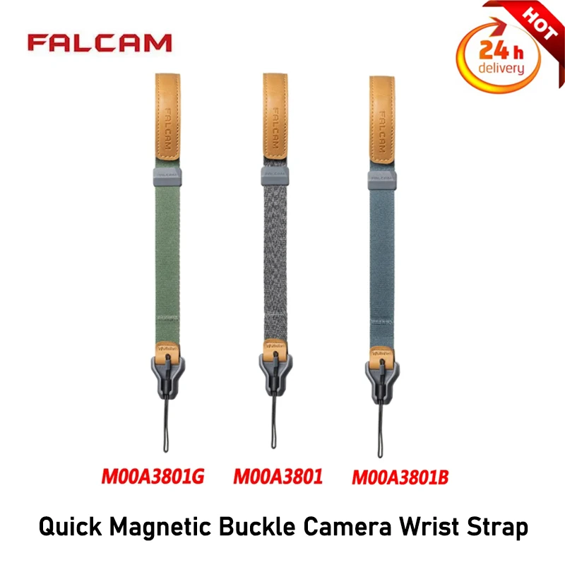 

FALCAM M00A3801 Maglink Quick Magnetic Buckle Camera Wrist Strap Universal Photography DSLR Camera Strap Green/Blue