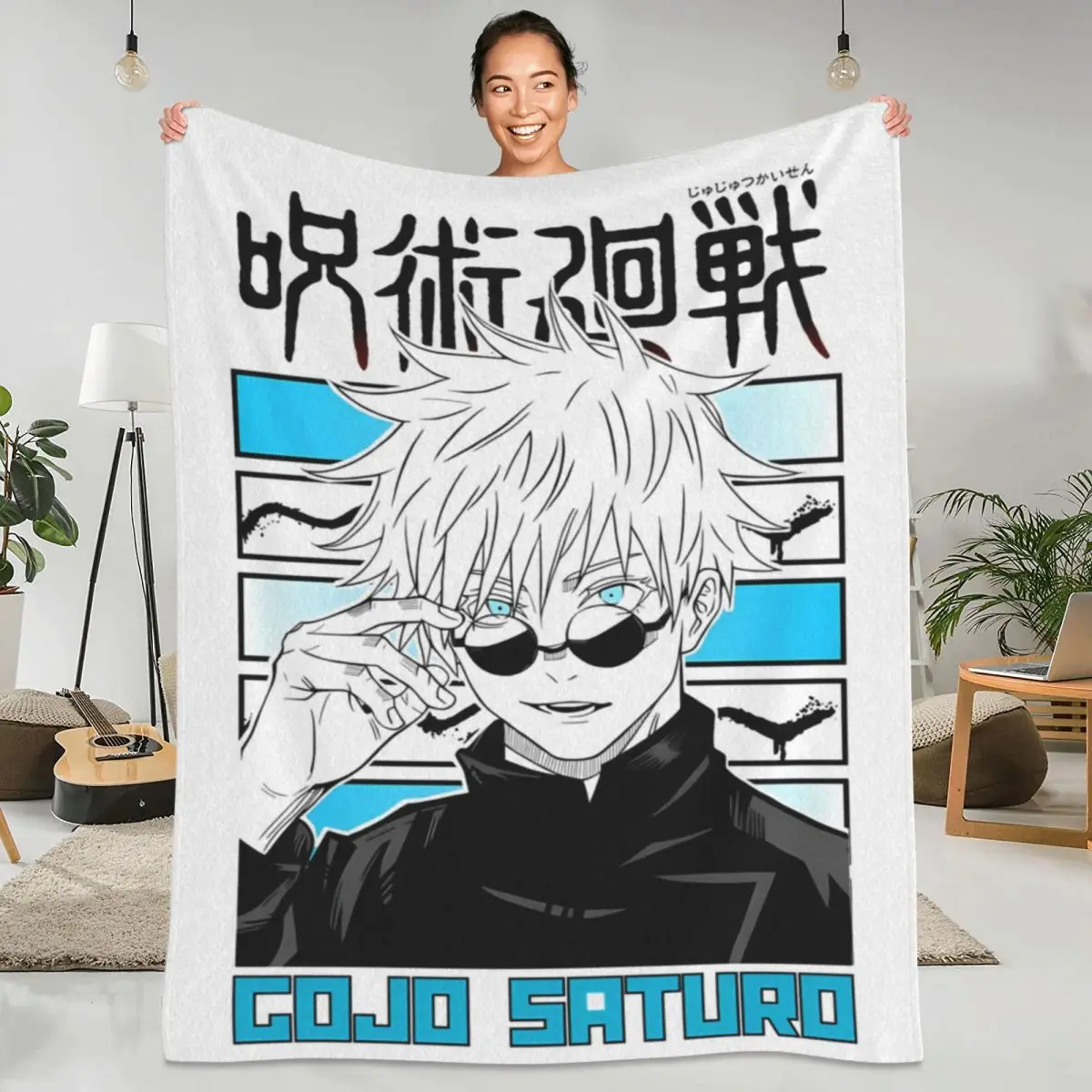 

Soft Warm Blanket Travelling Anime Throw Blanket Comic Flannel Bedspread Couch Bed Funny Sofa Bed Cover