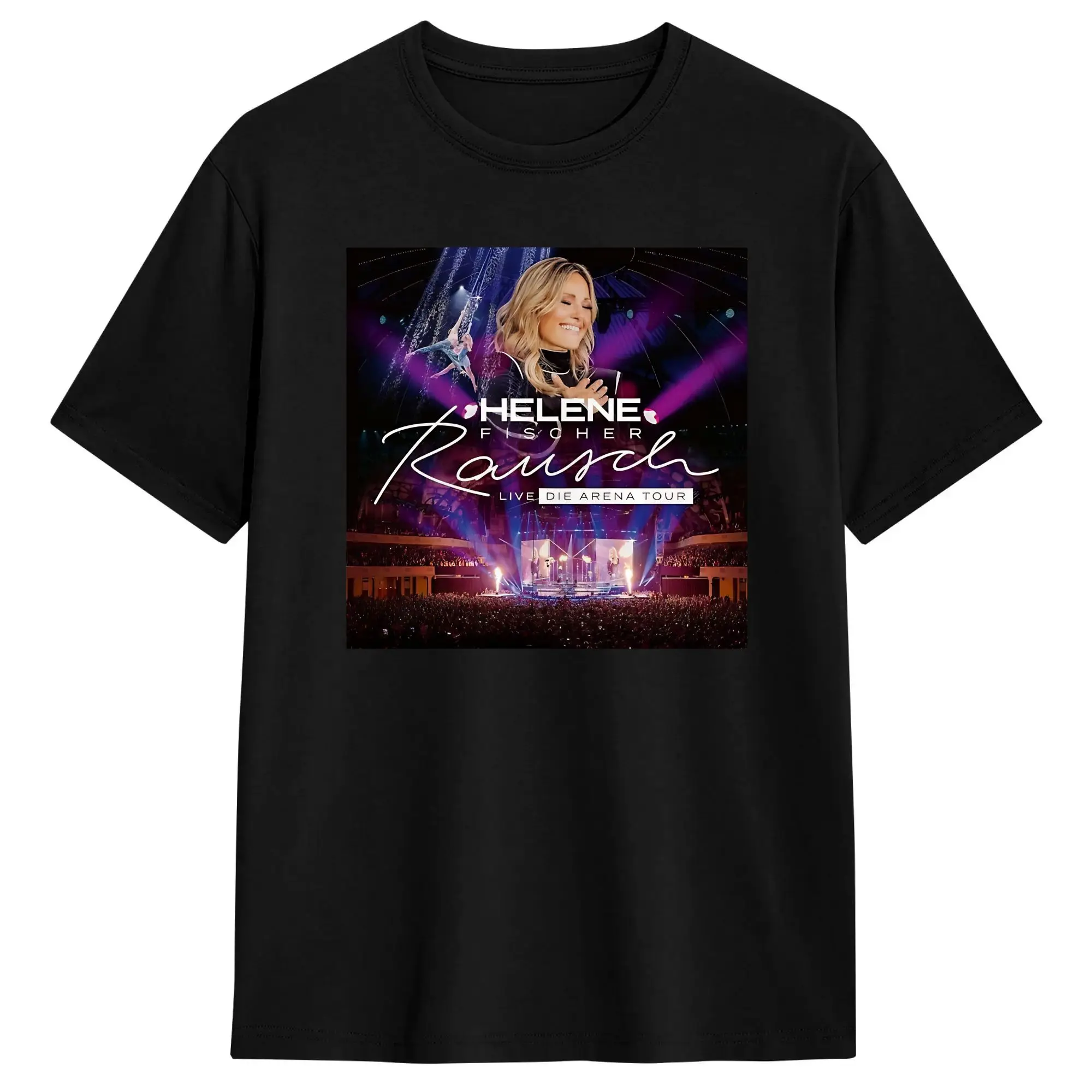 Men Helene Fischer Rausch Live Die Arena Tour Album T Shirts 100% Cotton Clothing Short Sleeve Crew Neck Tee Shirt T-Shirt