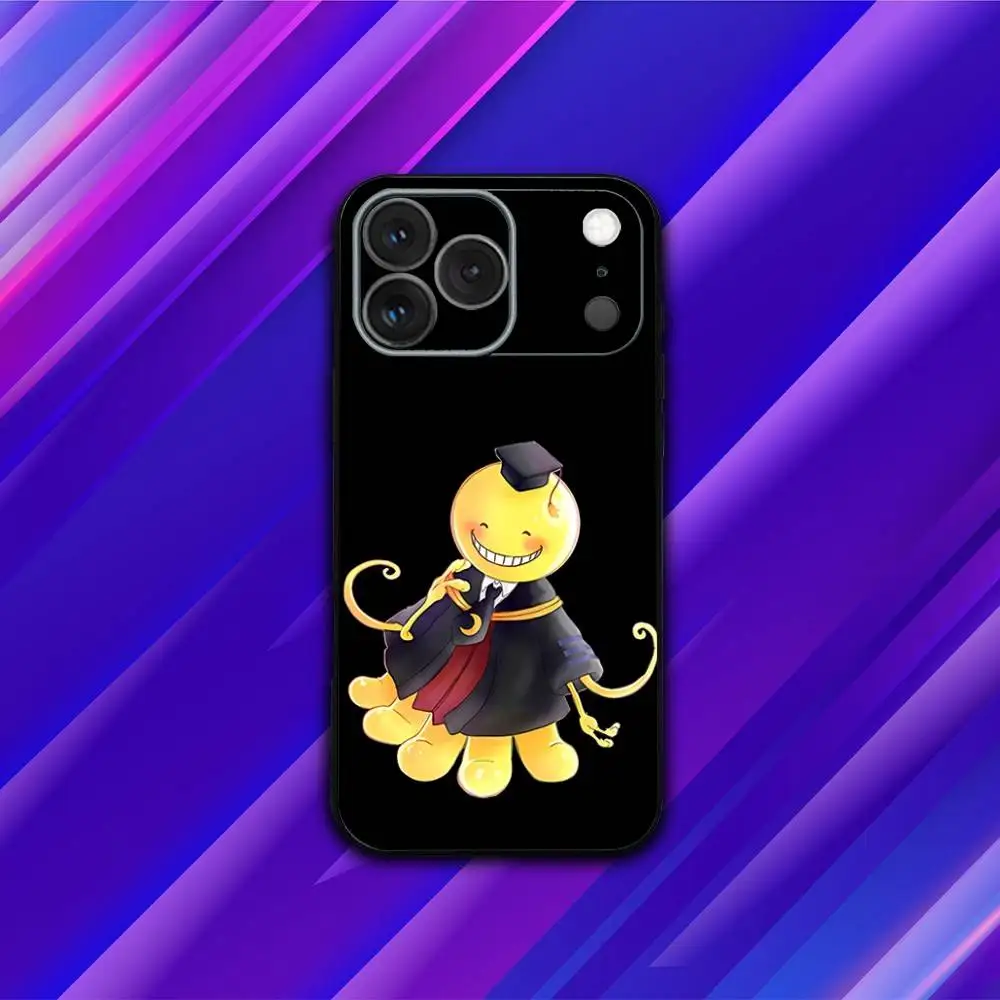 Classroom A-Assassination Phone Case For iPhone 17,16,15,14,13,12,11,Pro,Max,Plus,X,XS,SE4,E,Mini,Soft Black Case