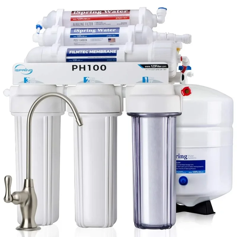 iSpring PH100 Alkaline Reverse Osmosis Water Filter System