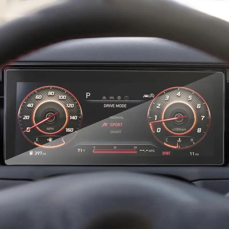 

Защитная пленка для экрана из закаленного стекла для Tucson NX4 2021 2022 2023, автомобильный ЖК-инструмент, аксессуары для интерьера автомобиля