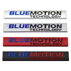3D Metal BLUEMOTION Technology Logo Car Rear Trunk Badge Emblem Sticker For Volkswagen VW Polo Golf 7 6 5 Passat B8 Accessories