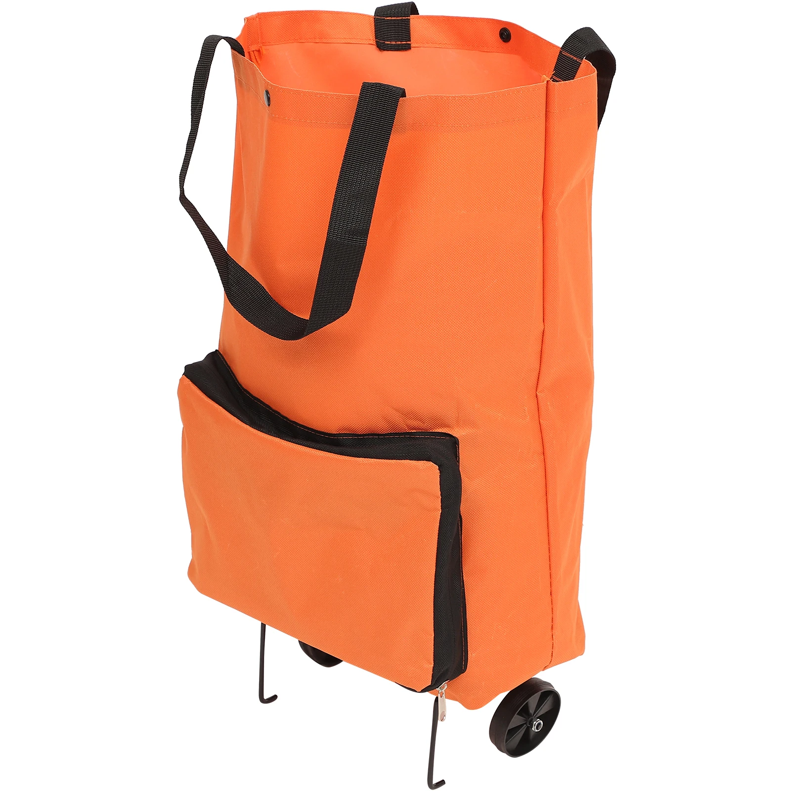 

Fruit Basket Fold The Shopping Cart Trolley Bags Oxford Cloth Trolly with Wheels