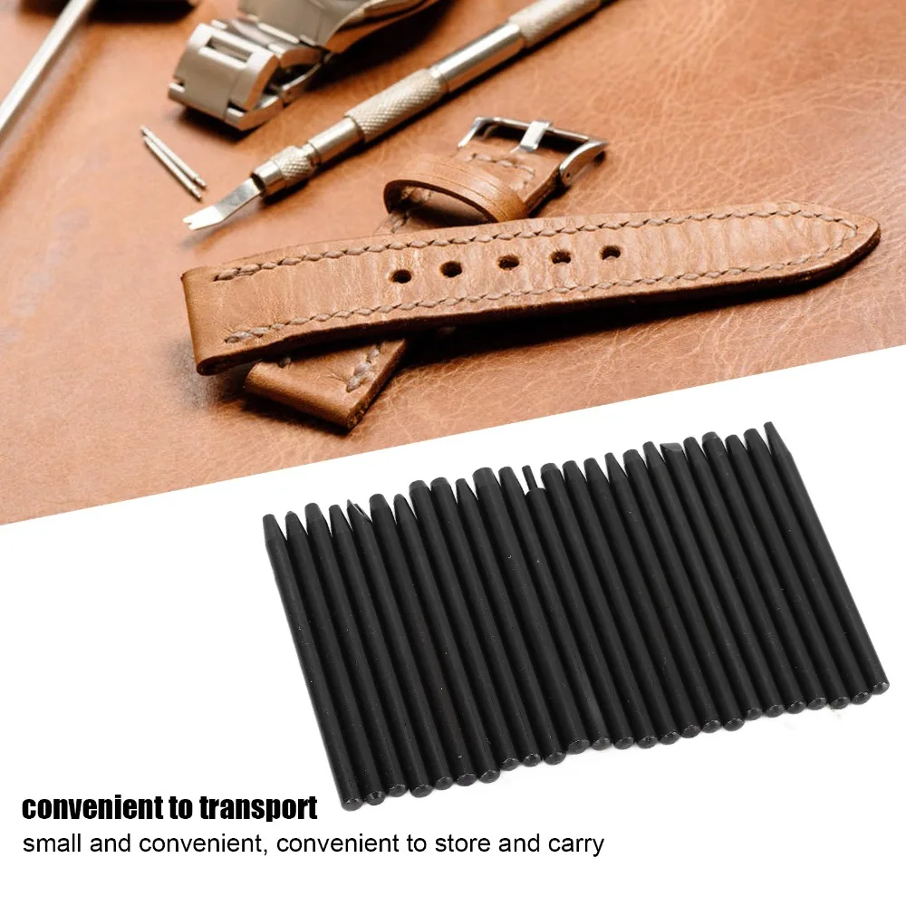 25Pcs Steel Watch Hands Presser Black Needle Punch Length 60mm Watch Hand Pusher Watch Hand Fitting Tool For Watch Repairing