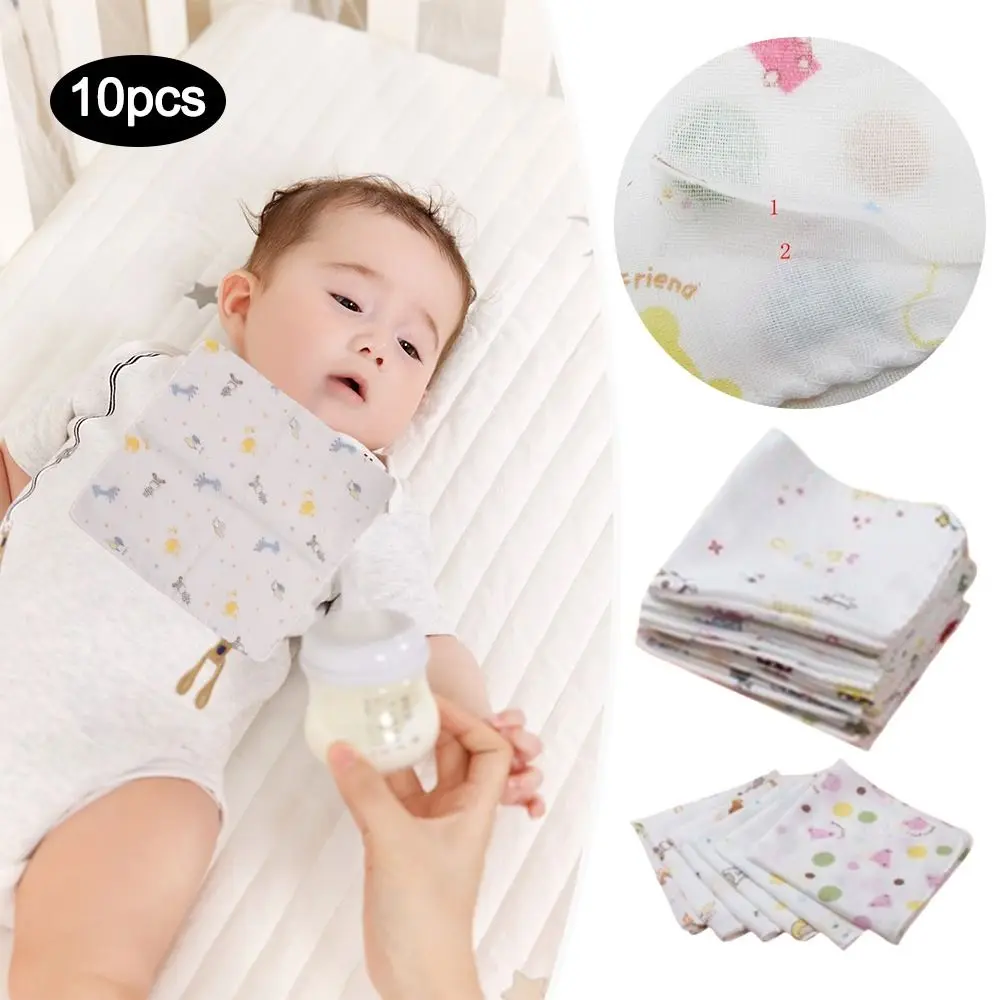 

Fashion Cotton Baby Towel Printed Reusable Newborn Bib Children Handkerchief