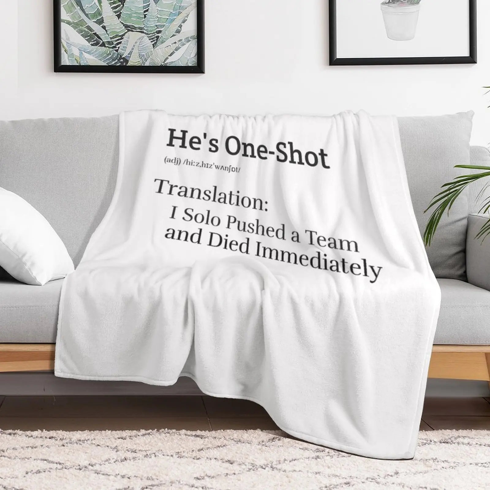 He's One Shot (Light) Throw Blanket Retros Winter beds Heavy christmas gifts Blankets