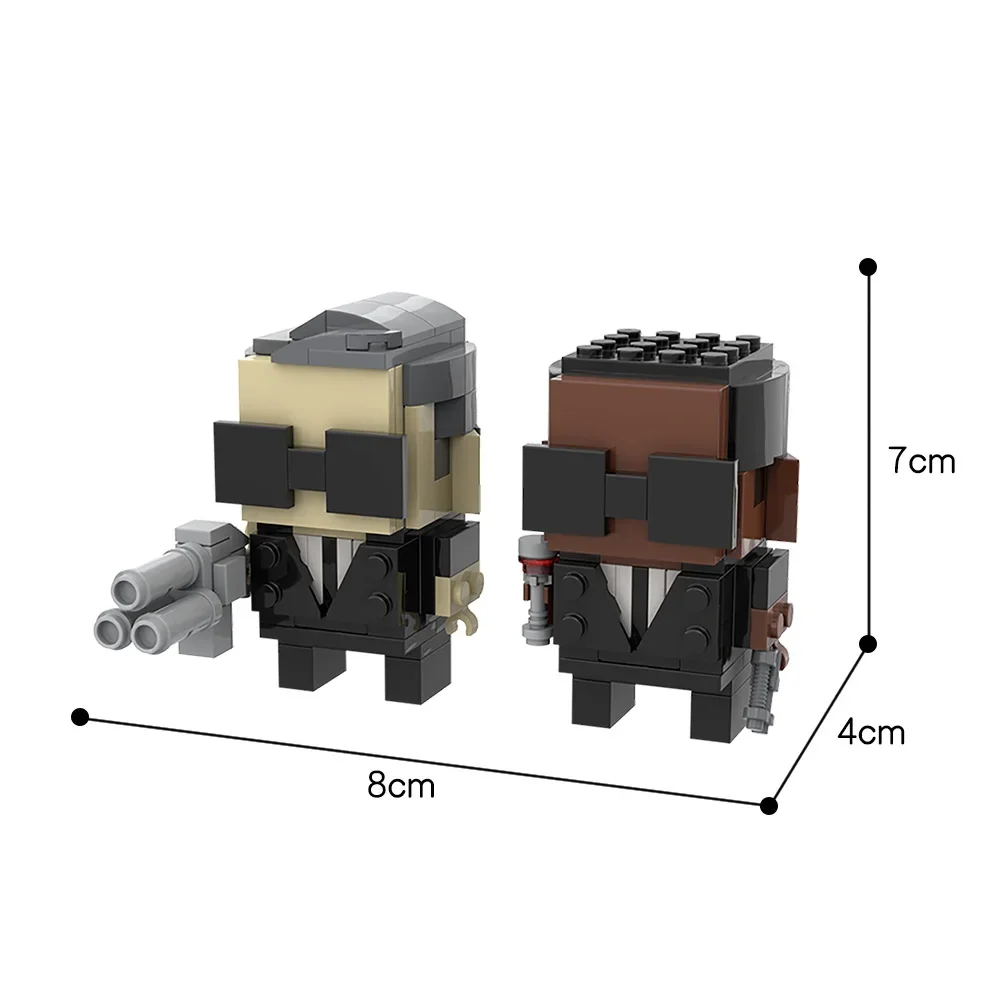 Brickheadz MOC Ritorno al Migliore Futuro Dottore Marrone Martyed Building Blocks FAI DA TE Architettonico Skyline Mattoni Giocattolo Per Bambini Regalo