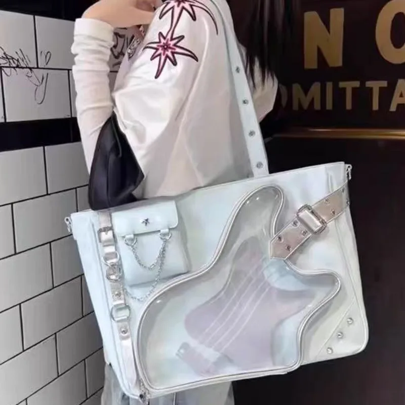

Music Itbag Backpacks Lamp Hidden Tote Bag Y2K Beile Anime JK Lolita One Shoulder Commuter Bag Student High Capacity Itabag New