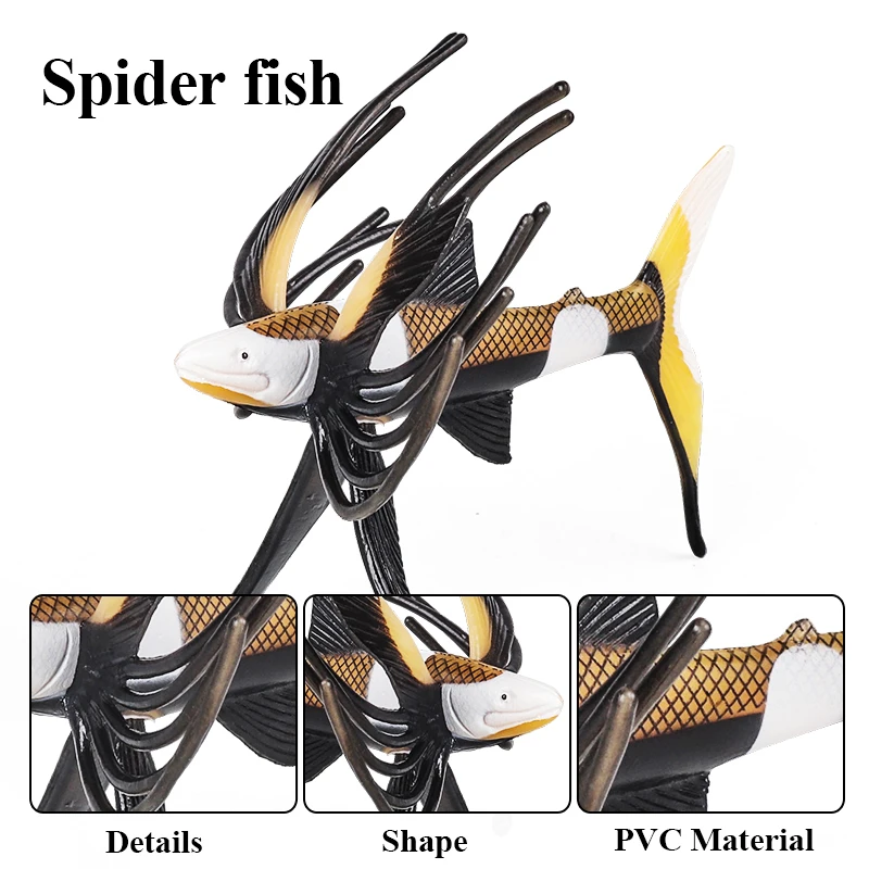 Oenux Sealife Tiere Actionfiguren Ozean Fisch Lachs Thunfisch Modell Figuren Mini PVC Schule Projekt Kid Collection Bildung Spielzeug – Detail 4