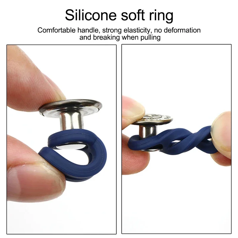 5-60PCS Magic Metal Button Extender for Pants Jeans Free Sewing Adjustable Retractable Waist Extenders Button Waistband Expander