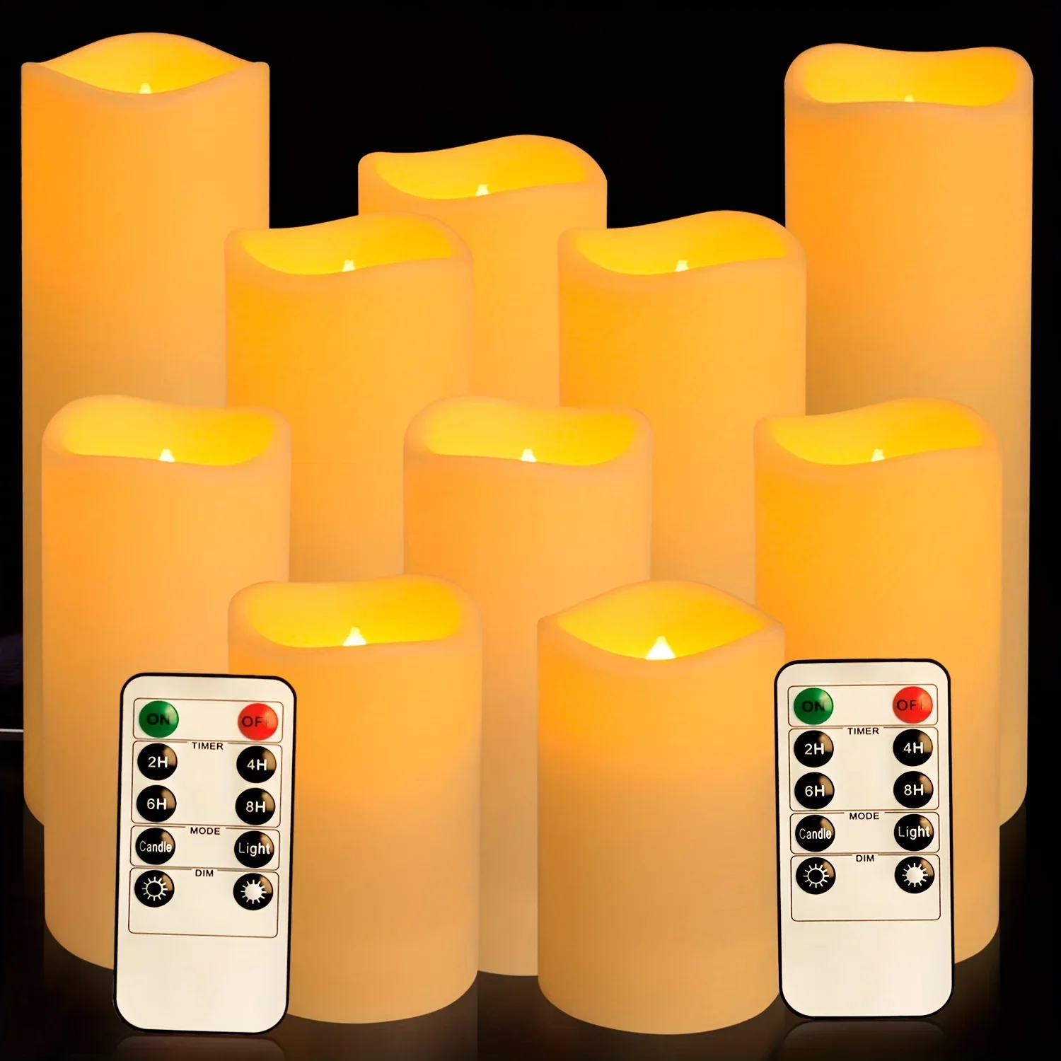 4/10Pcs Flameless C… - image