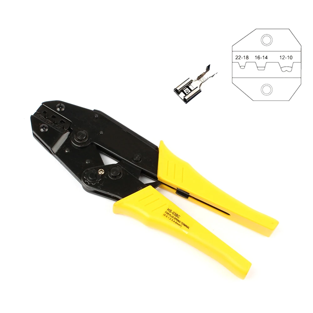 Imagem -04 - Estilo Europeu Ratchet Crimping Tool Wire Stripper Crimping Alicate Alicate de Mão Hs03b 1.56 mm Hs-03bc