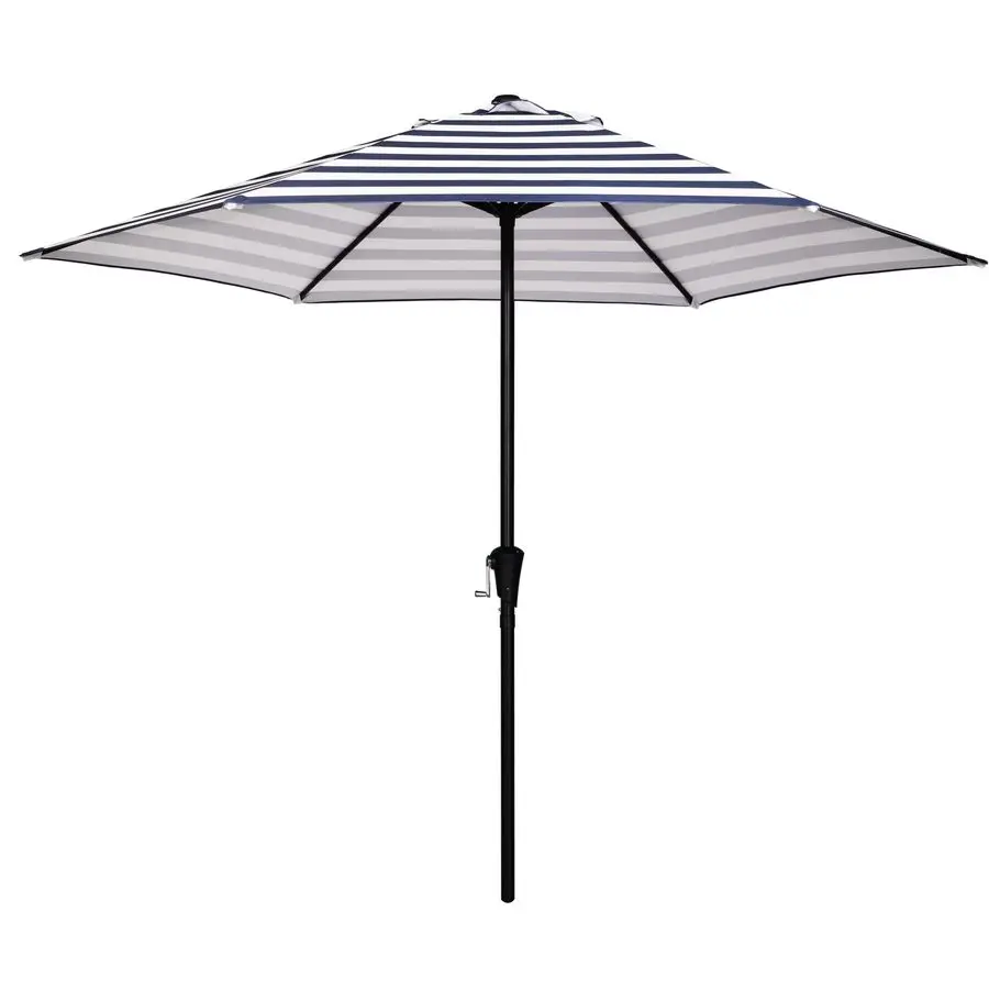 

9FT Outdoor Patio Umbrella, Market amp Table Umbrella with 6 Sturdy Ribs and Crank System, Faderesistant amp Waterproof for Gard
