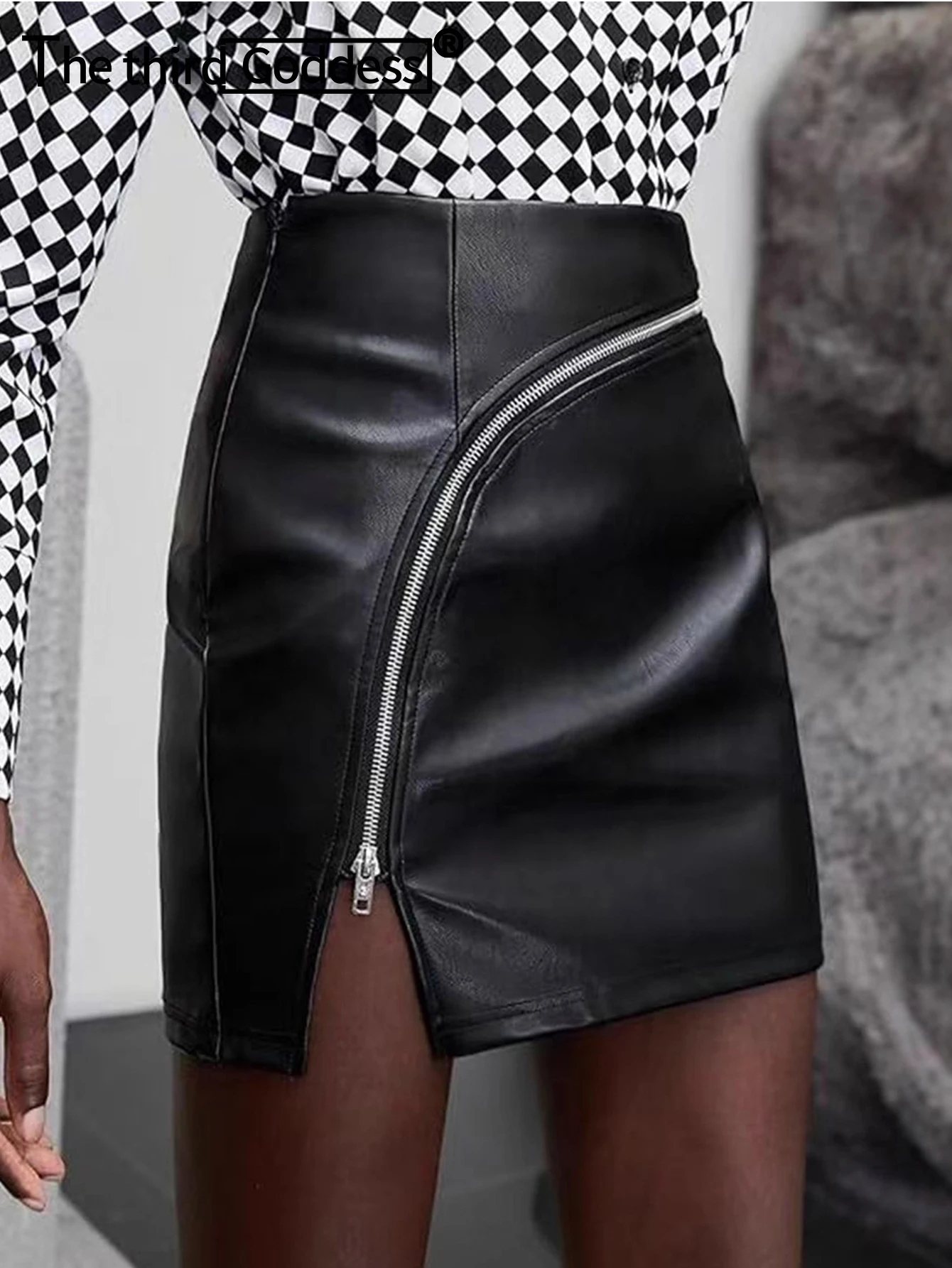 

Сексуальная черная мини-юбка из искусственной кожи, женские летние клубные вечерние юбки для женщин, модная уличная одежда, готическая короткая юбка из микрокожи с высокой талией