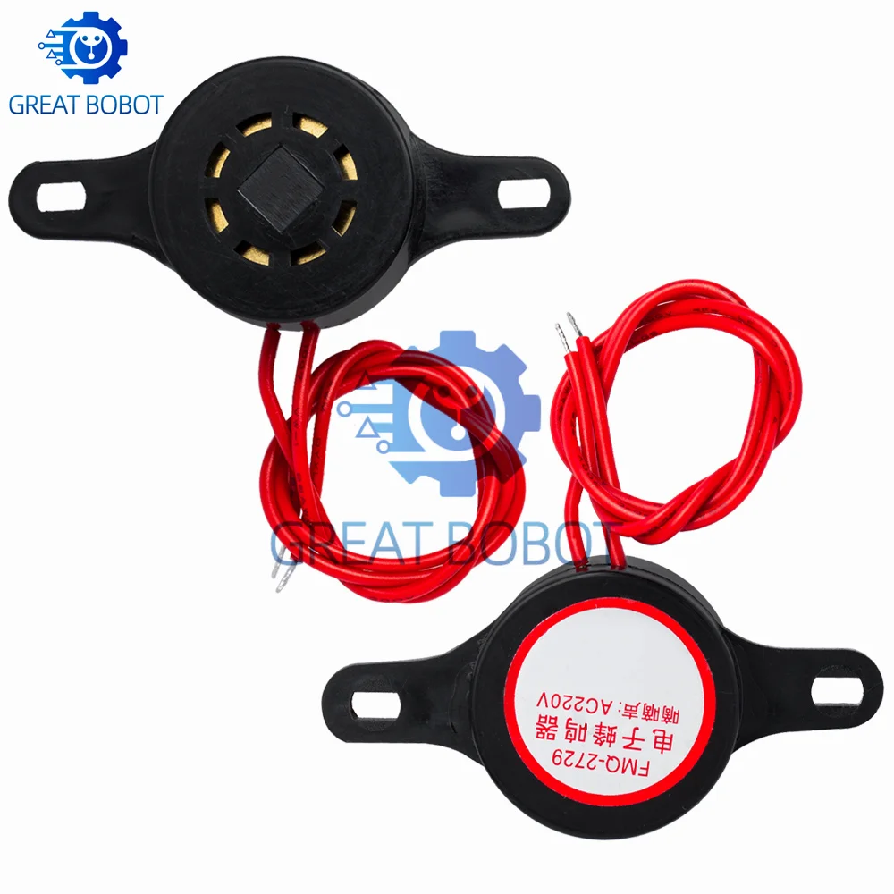 ZMQ-2729 Buzzer Beeper AC220V 10MA 90DB Alarm Siren For Arduino