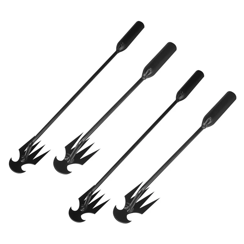 

HOT SALE 4PCS Weeder Garden Weeding Tool Root Weeding Tool 4-Tooth Gardening Hand Tool Manual Weeding Tool Weeding Excavator