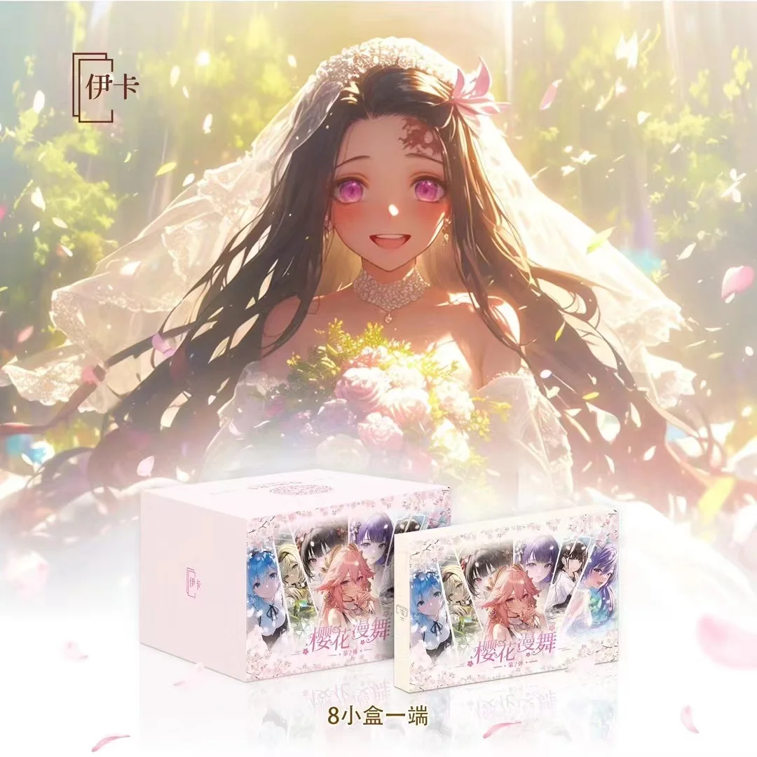 Hurtownia Oryginalne etui 48 pudełek New Goddess Story A6 Ika Sakura Dance Episode 2 karty Party Feast Booster Box Hobby Toy