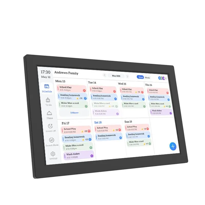 

New--Digital Calendar 10.1Inch Smart For Family Planner HD Touchscreen With Chore Chart For Meal Plans In For Family Office
