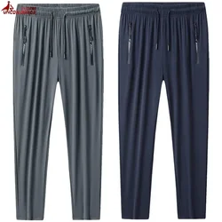Plus size 7xl 8xl 9xl verão caminhadas calças de viagem dos homens respirável atlético pesca corredores ativos ginásio esportes camisa moletom