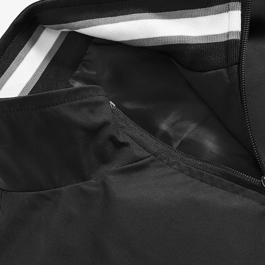 Varsity Jacket Men Spring Autumn Jacket Coat Male Fashion Casual Stand Collar Jackets Coats Solid Color