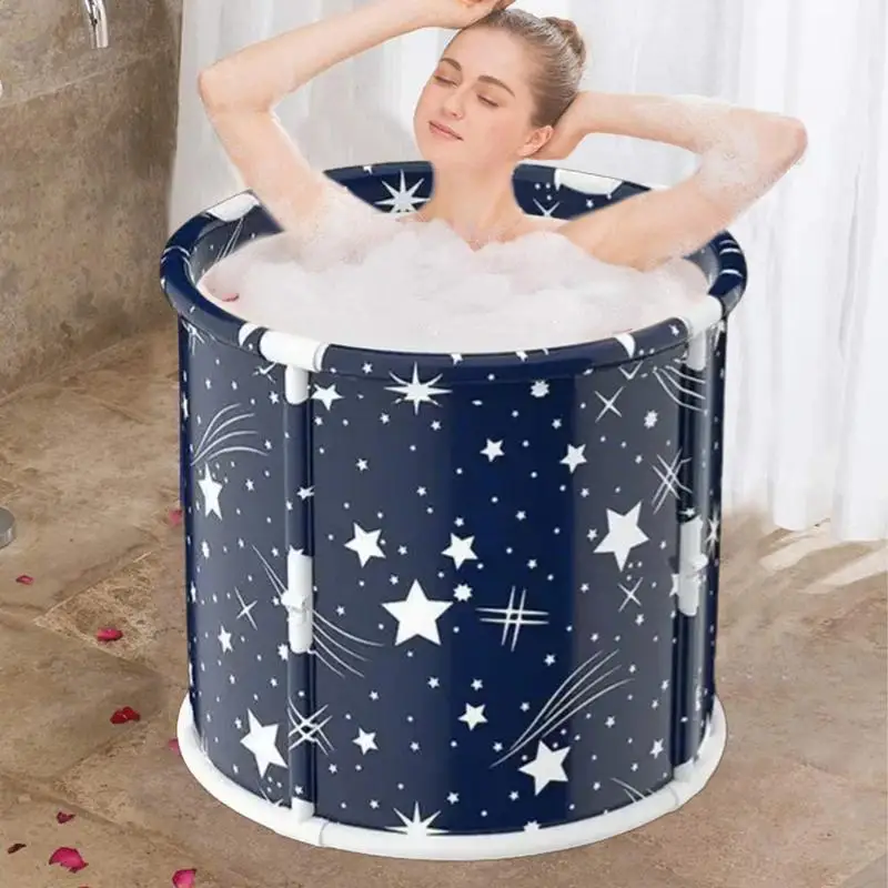 Portable Tub for Shower Foldable Adult Bath Bucket Soaking Bathing Tub for Adults Separate Family Bathroom SPA Tub for Hot Bath