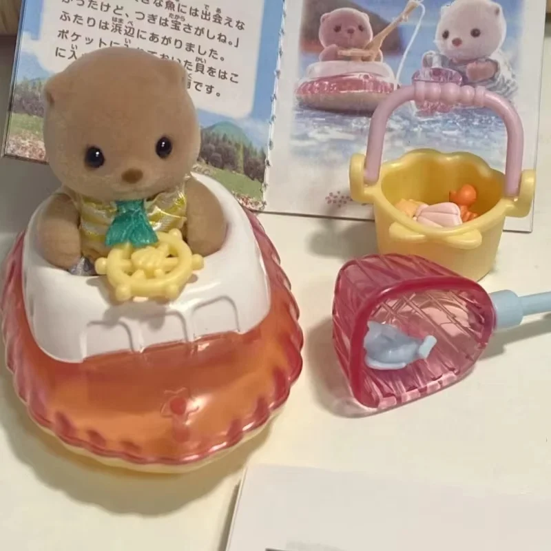 Recién llegado, familias Sylvanian, familia de nutros marinos, conjunto de hermanas de nutros marinos, figuras de acción, figuras de Anime, juguetes para jugar a las casitas, regalos para niños