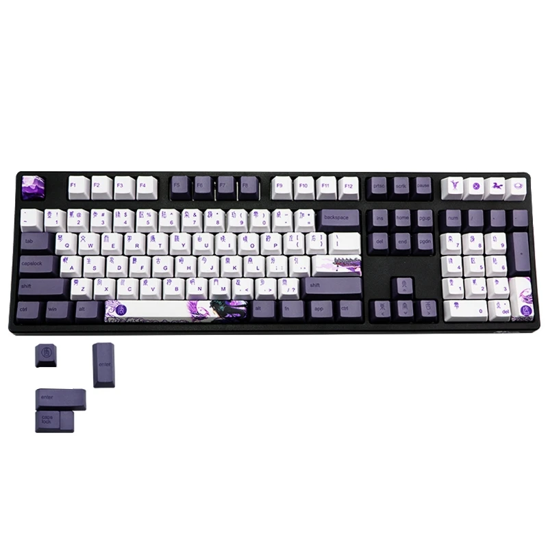 Keyboard Keycap Mechanical Keycaps 113 Keys PBT Sublimation Keycap Chinese Keyboard Replacement Part