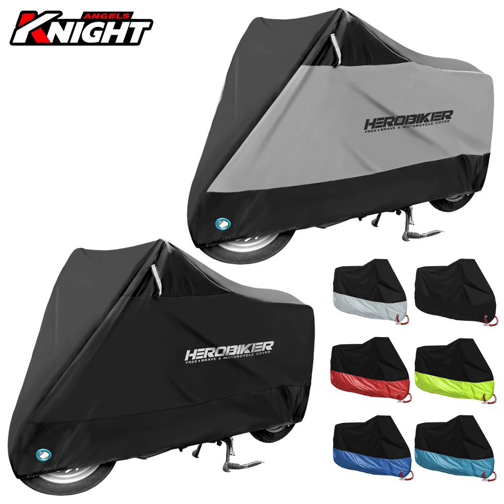 Four Season Motorcycle Cover Dustproof Waterproof Motorbike Cover UV Protective Outdoor Camping Moto Scooter Rain Cover M-4XL