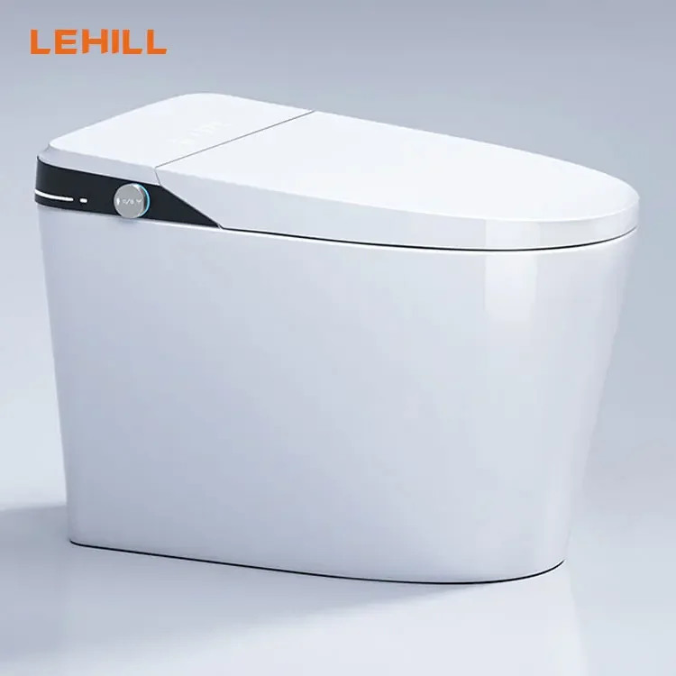 Automatic Intelligent Toilet Japanese Floor Mounted Smart Wc Toilet Bathroom S-trap Toilet Ceramic One Piece Graphic Design 3/6L