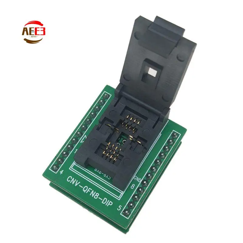 AEE3-QFN8 DFN8 WSON8 Programming Socket Pin Pitch 1.27Mm IC Body Size 6X8 Mm Clamshell Test Socket ZIF Adapter Kelivn Socket