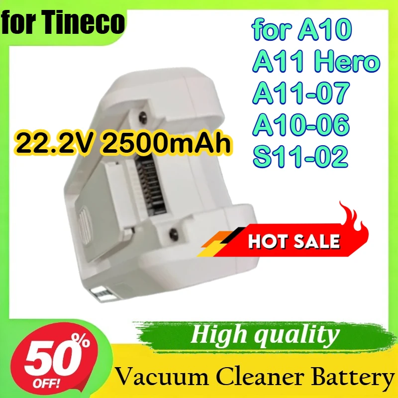 

22.2V 2500mAh Li-ion Battery for Tineco A10 A11 Hero A11-07 A10-06 S11-02 Vacuum Cleaner Battery
